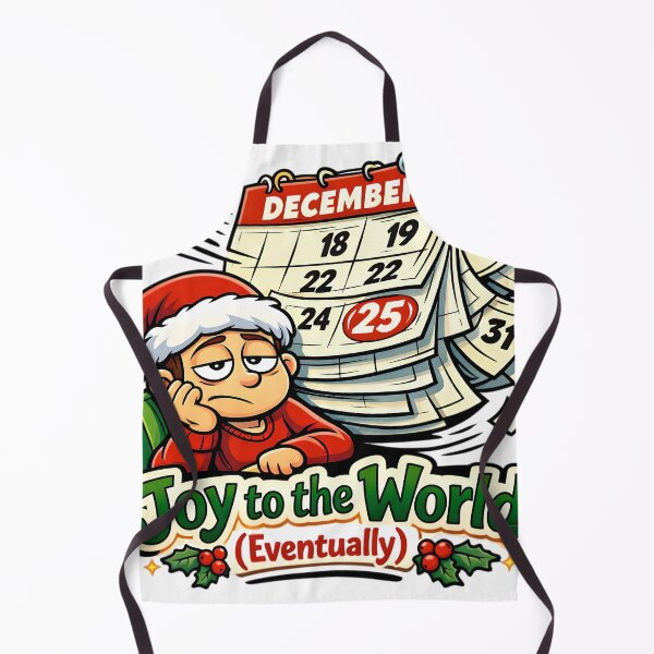 Item preview, Joy to the World (Eventually) – Funny Christmas Burnout Cartoon designed and sold by gavinroyal.