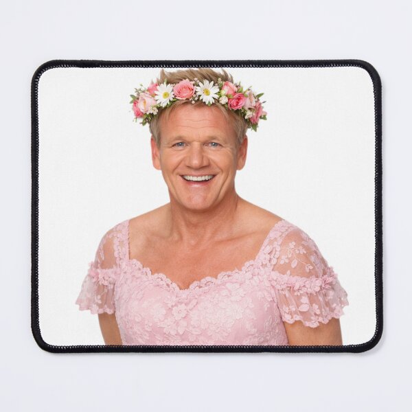 Item preview, Gordon ramsay Flower Crown pink dress Funny prank meme gift weird birthday designed and sold by CheeseBlueprint.