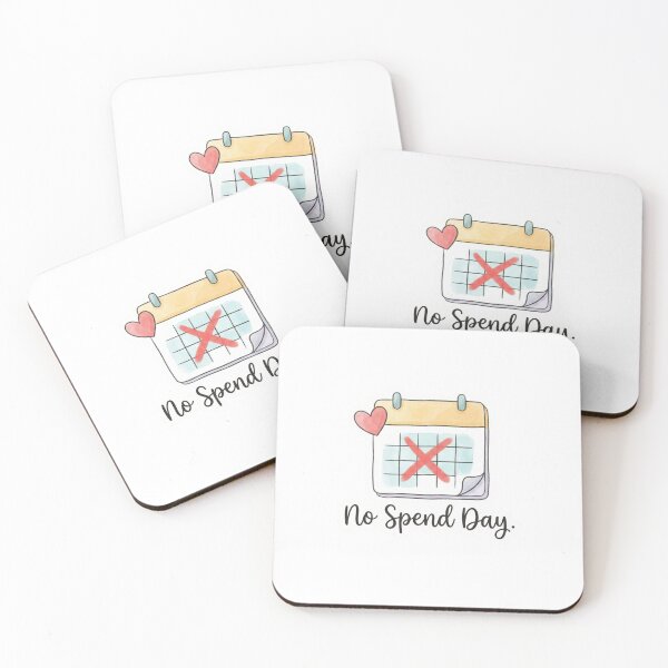Item preview, No Spend Day - Cute Watercolor Calendar Sticker designed and sold by Everyday Epics.