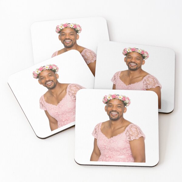 Item preview, Will smith Flower Crown pink dress Funny prank meme gift weird birthday designed and sold by CheeseBlueprint.