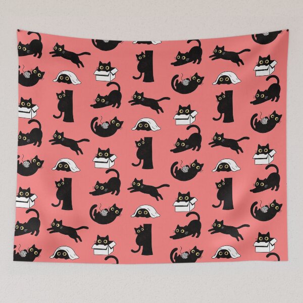 Item preview, Black Cat Sticker Pack - Cute Kittens designed and sold by crevettedesign.