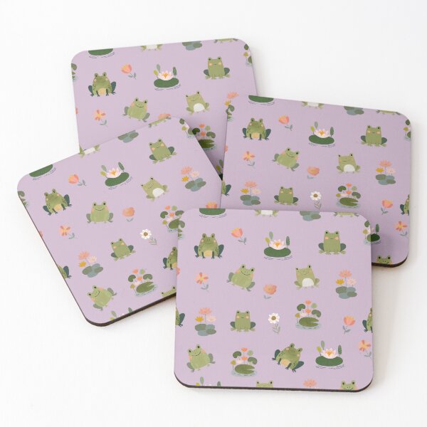 Item preview, Frogs & Lily Pads on Pinkish Purple  designed and sold by KSimpson838.