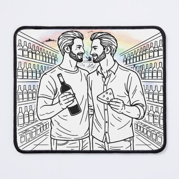 Item preview, LGBTQ Love in the Wine Aisle designed and sold by Elando1212.