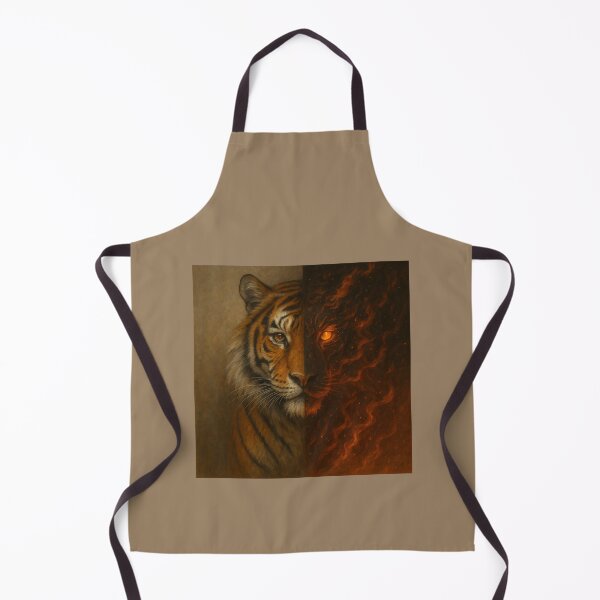 Item preview, Tiger – Dual Essence Emberborn Fire Spirit Wildlife Art designed and sold by GeoWild Designs.