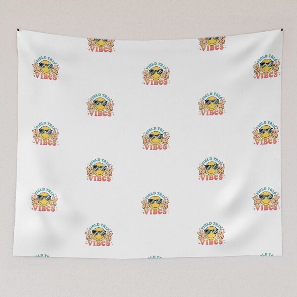 Item preview, Field Trip Vibes — Retro Smiley Face Teacher and Student Illustration designed and sold by Colorful-Garden.