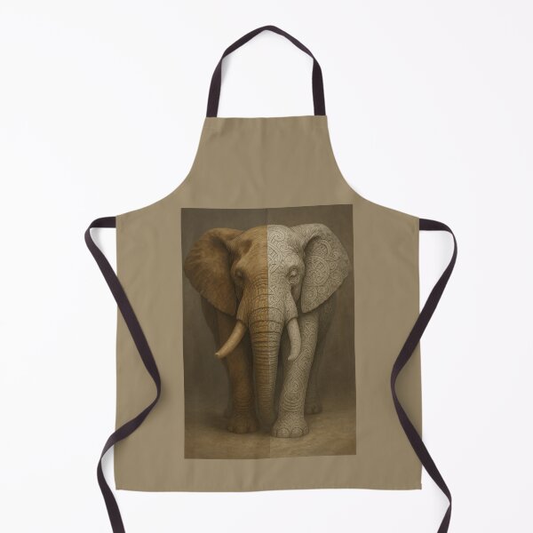 Item preview, Elephant – Dual Essence Living Form Ancient Stone Wildlife Art designed and sold by GeoWild Designs.
