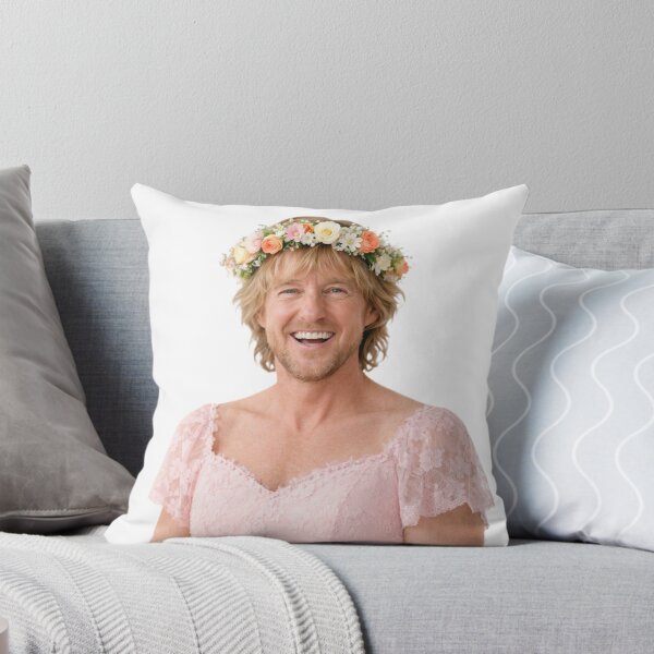 Item preview, Owen wilson Flower Crown pink dress Funny prank meme gift weird birthday designed and sold by CheeseBlueprint.