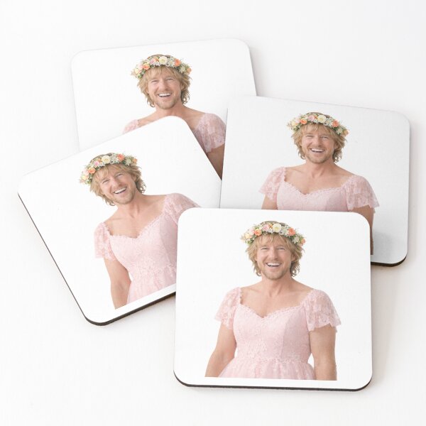 Item preview, Owen wilson Flower Crown pink dress Funny prank meme gift weird birthday designed and sold by CheeseBlueprint.