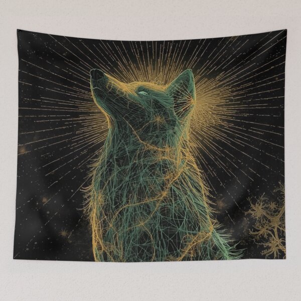 Item preview, The Listening Wolf designed and sold by AbstractAnom.