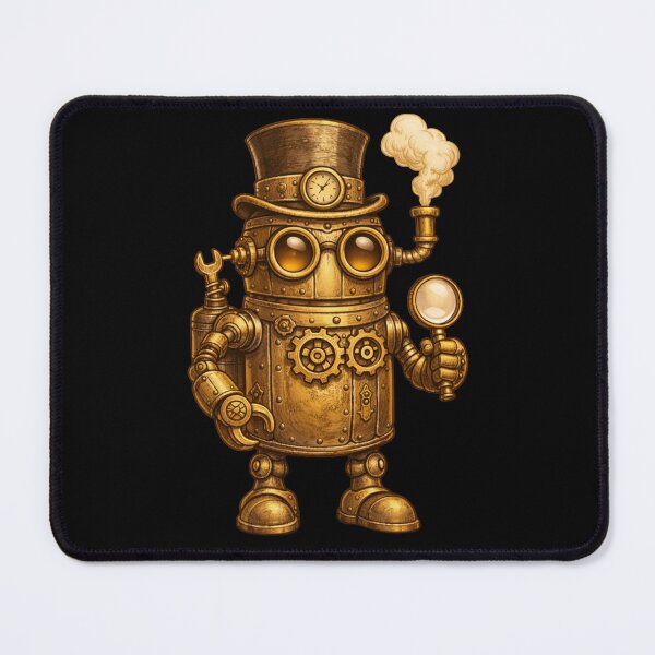 Item preview, Steampunk Gentleman Automaton – Brass Inspector Robot designed and sold by Papier Atelier Art.