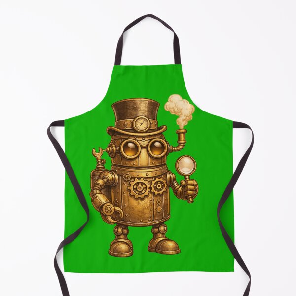 Item preview, Steampunk Gentleman Automaton – Brass Inspector Robot designed and sold by Papier Atelier Art.
