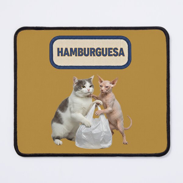 Item preview, BURGER Patch – Cats (Absurd Humor) designed and sold by catastrocat.