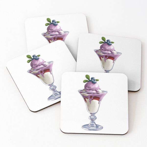 Item preview, Delicious dessert served in a clear glass with creamy layers and fresh fruit toppings during warm weather designed and sold by Ms. Iryna.