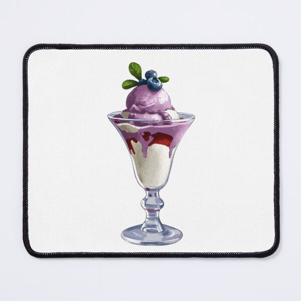 Item preview, Delicious dessert served in a clear glass with creamy layers and fresh fruit toppings during warm weather designed and sold by Ms. Iryna.