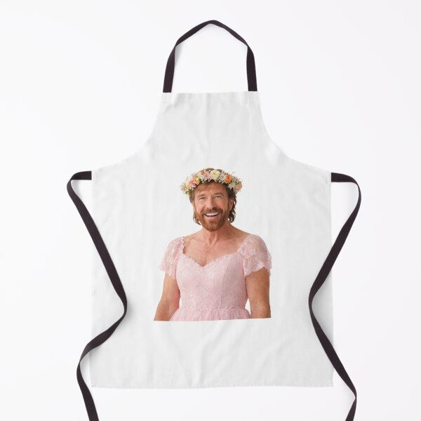 Item preview, Chuck norris Flower Crown pink dress Funny prank meme gift weird birthday designed and sold by CheeseBlueprint.