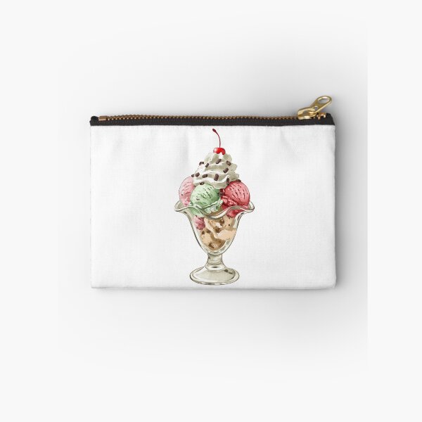 Item preview, Ice cream sundae in a glass dish with whipped cream and cherry on top designed and sold by Ms. Iryna.