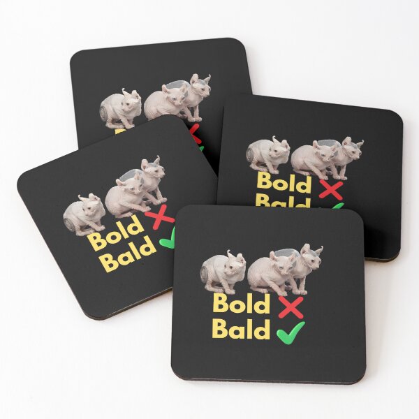 Item preview, Bold vs Bald – A Playful Heated Rivalry in Minimal Cat Art designed and sold by Vvmd.