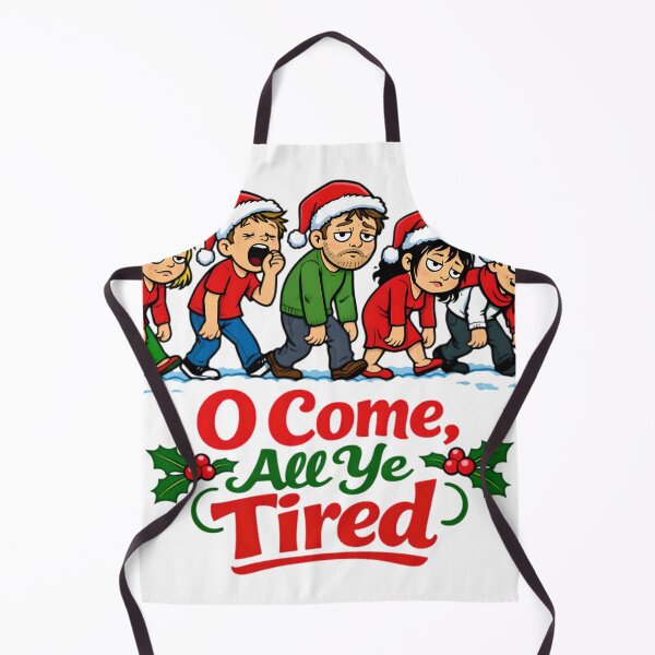 Item preview, O Come, All Ye Tired – Funny Christmas Burnout Cartoon designed and sold by gavinroyal.