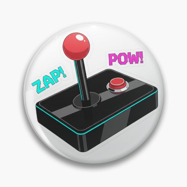 Item preview, Retro Arcade Joystick | ZAP! POW! Pixel Gamer Sticker designed and sold by DigitalVibes Art, CreatorSpace, PixelMood. By AngryFish.Art..
