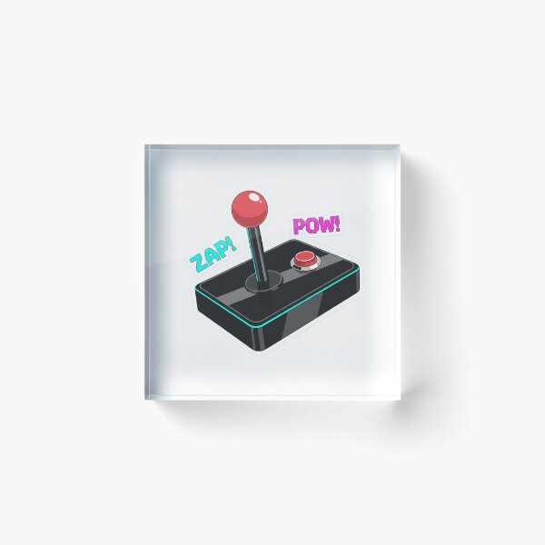 Item preview, Retro Arcade Joystick | ZAP! POW! Pixel Gamer Sticker designed and sold by DigitalVibes Art, CreatorSpace, PixelMood. By AngryFish.Art..
