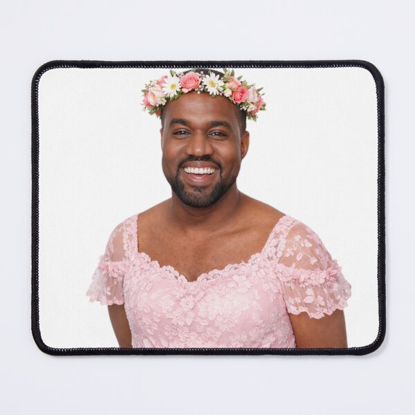 Item preview, Kanye west Flower Crown pink dress Funny prank meme gift weird birthday designed and sold by CheeseBlueprint.