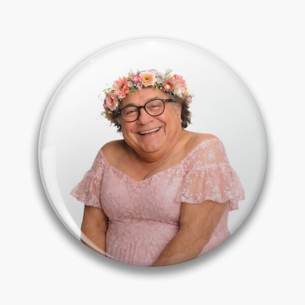 Item preview, Danny devito Flower Crown pink dress Funny prank meme gift weird birthday designed and sold by CheeseBlueprint.