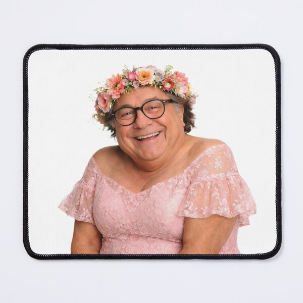 Item preview, Danny devito Flower Crown pink dress Funny prank meme gift weird birthday designed and sold by CheeseBlueprint.