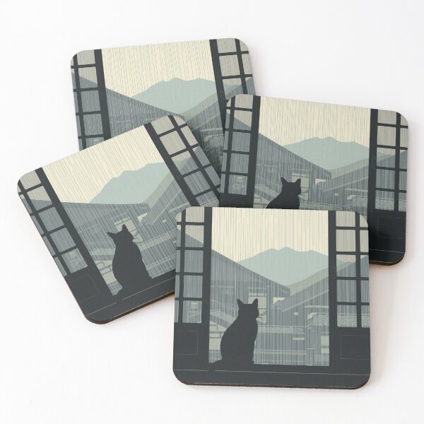 Item preview, Cat Silhouette  in a rainy Japan designed and sold by Asiantrendzz.