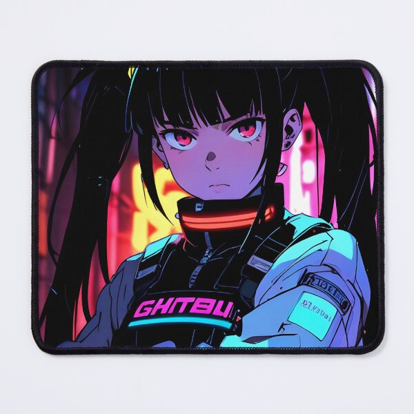 Item preview, NEON: Tactical Vest Close-Up | Cute Cyberpunk Anime Girl designed and sold by Sytrics.