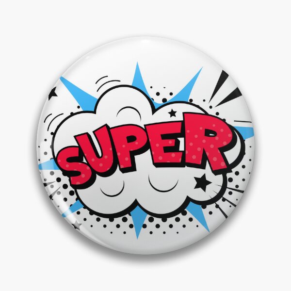 Item preview, SUPER – Comic lettering in an exploding cloud | Pop Art Design designed and sold by Lieblingsmädchen.