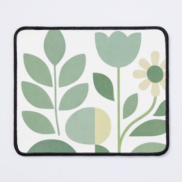 Item preview, Mid Century Modern Botanical Illustration in Green designed and sold by LoppiPrintShop.