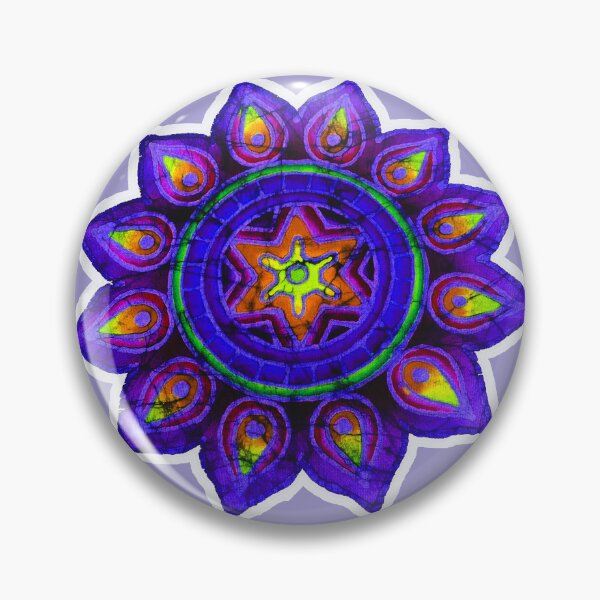 Item preview, Purple Batik sun star designed and sold by AuroraXGreen.