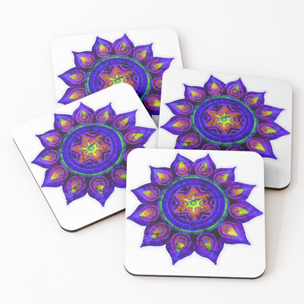 Item preview, Purple Batik sun star designed and sold by AuroraXGreen.