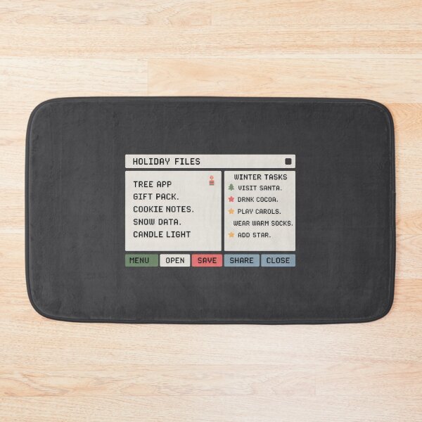 Item preview, Holiday Files Interface Design with Winter Tasks and Retro Pixel Icons designed and sold by SplashTastic.