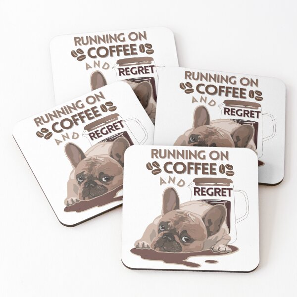 Item preview, offee and Regret – Funny French Bulldog Coffee Design designed and sold by Made by Mooki.
