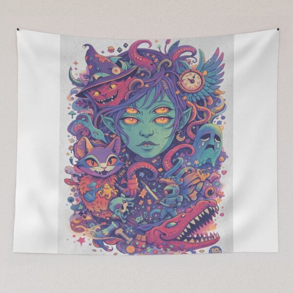 Item preview, Psychedelic Surreal Fantasy Mindscape designed and sold by Maverickystore.