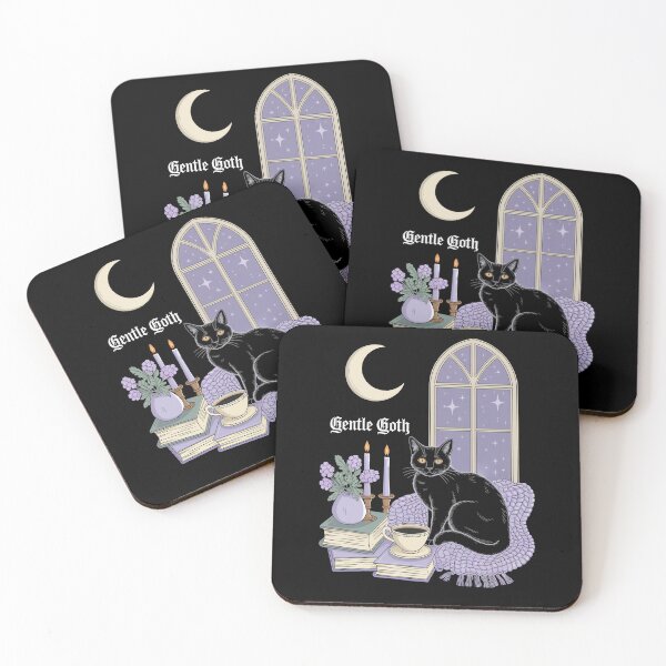 Item preview, Gentle Goth Cozy Cat Moonlight Sanctuary designed and sold by MooonTees.