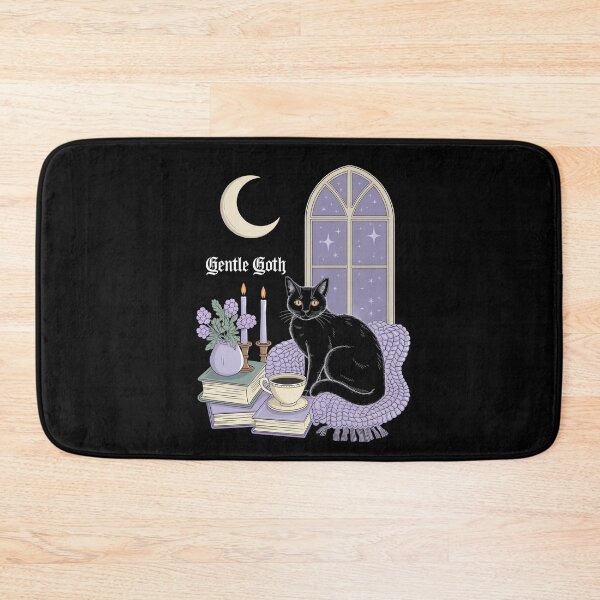 Item preview, Gentle Goth Cozy Cat Moonlight Sanctuary designed and sold by MooonTees.