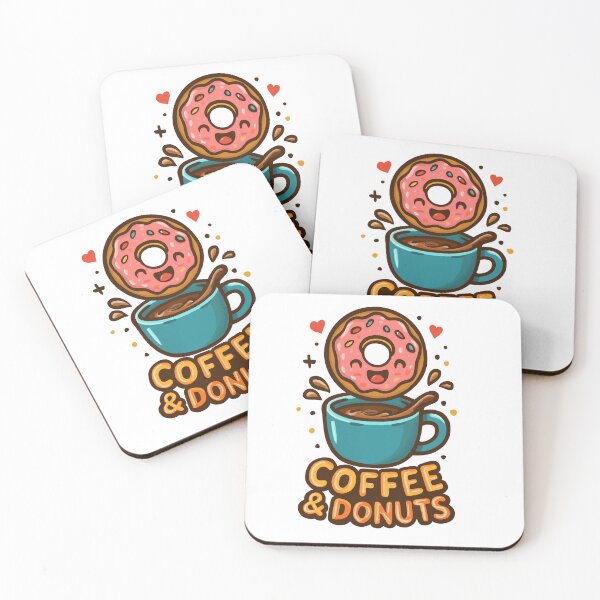 Item preview, Coffee and donuts Mug Illustration – Cute Cozy Coffee Art designed and sold by CinthyaNovae.