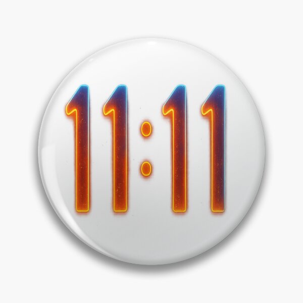 Item preview, 11:11 Angel Number Neon Glow designed and sold by HiteshArt111.