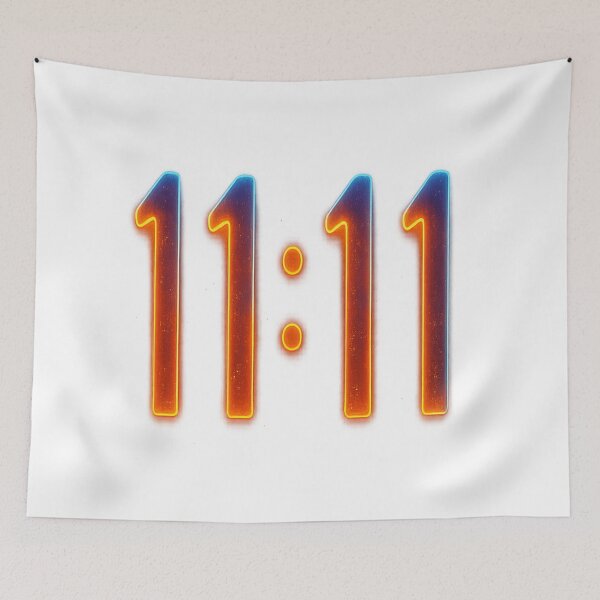 Item preview, 11:11 Angel Number Neon Glow designed and sold by HiteshArt111.