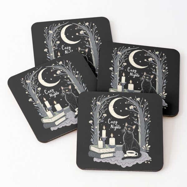 Item preview, Cozy Nights Cozy Cat Moonlight Sanctuary designed and sold by MooonTees.