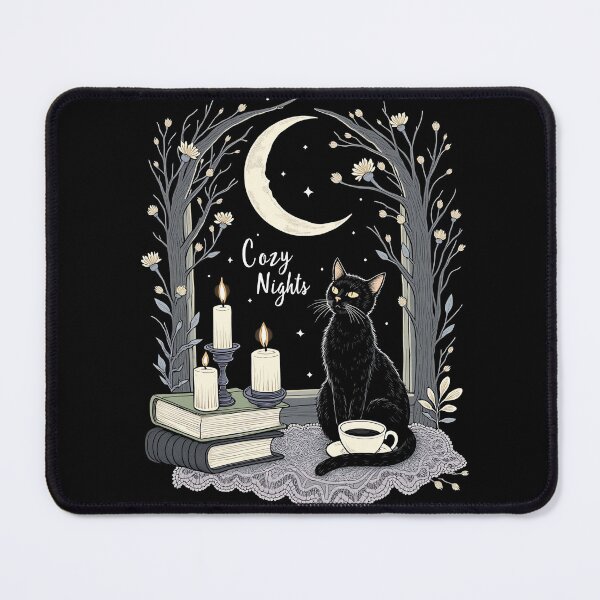 Item preview, Cozy Nights Cozy Cat Moonlight Sanctuary designed and sold by MooonTees.