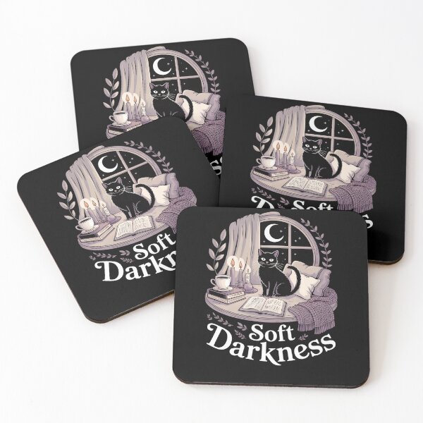 Item preview, Soft Darkness Cozy Cat Moonlit Sanctuary designed and sold by MooonTees.
