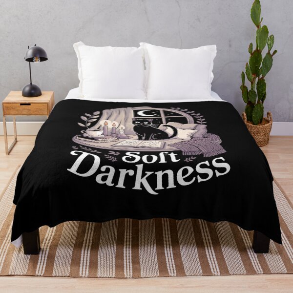 Item preview, Soft Darkness Cozy Cat Moonlit Sanctuary designed and sold by MooonTees.