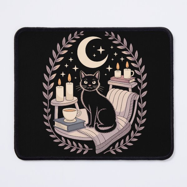 Item preview, Soft Goth Cozy Cat Moonlight Sanctuary designed and sold by MooonTees.