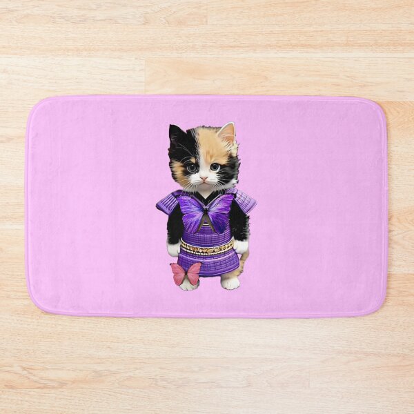 Item preview, Sammy The Calico Samurai Kitten Pretty Pink designed and sold by ParisPoet.