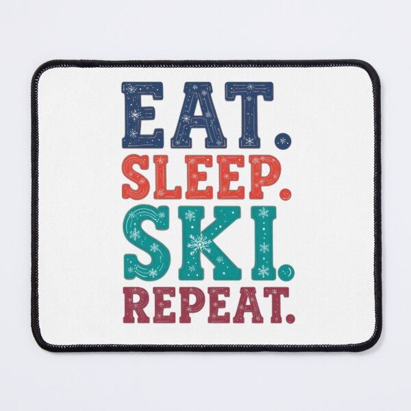 Item preview, Eat Sleep Ski Repeat Funny Ski Lover Winter Sports designed and sold by NRcollections24.