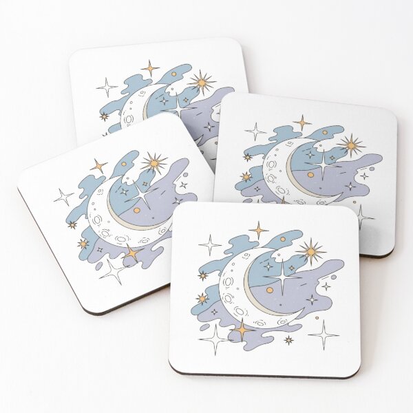 Item preview, Vintage Aesthetic Celestial Moon and Stars Style Art designed and sold by ProjectNoah.