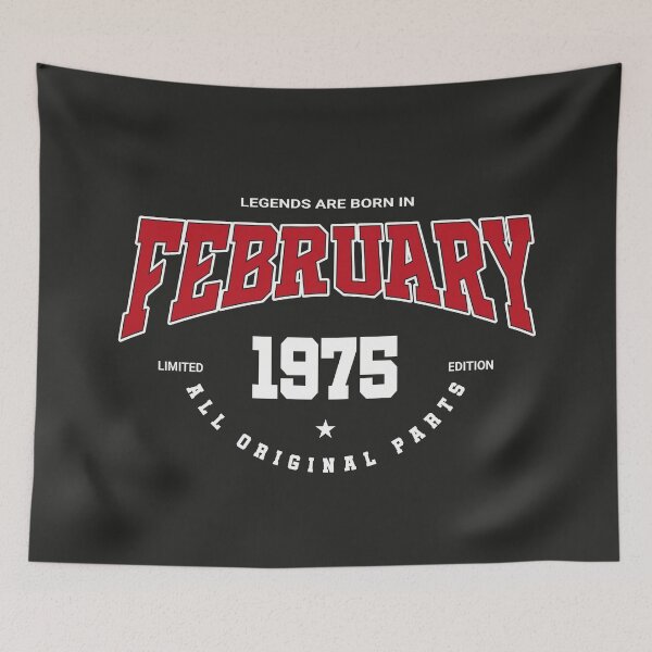 Item preview, February legends 1975 designed and sold by HB Shirts.